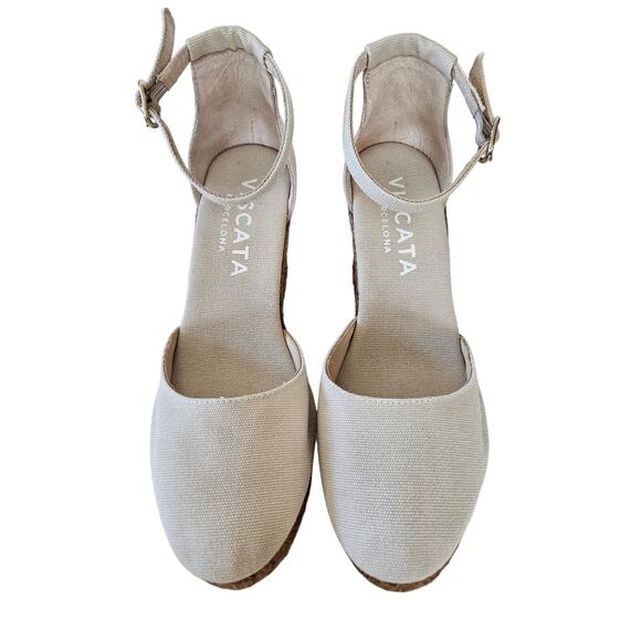 Viscata Estartit Canvas Espadrille Wedges, Size 39 (US 8.5) - Picture 3 of 9